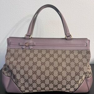 Gucci Mauve and Brown Monogram Women's Bag
